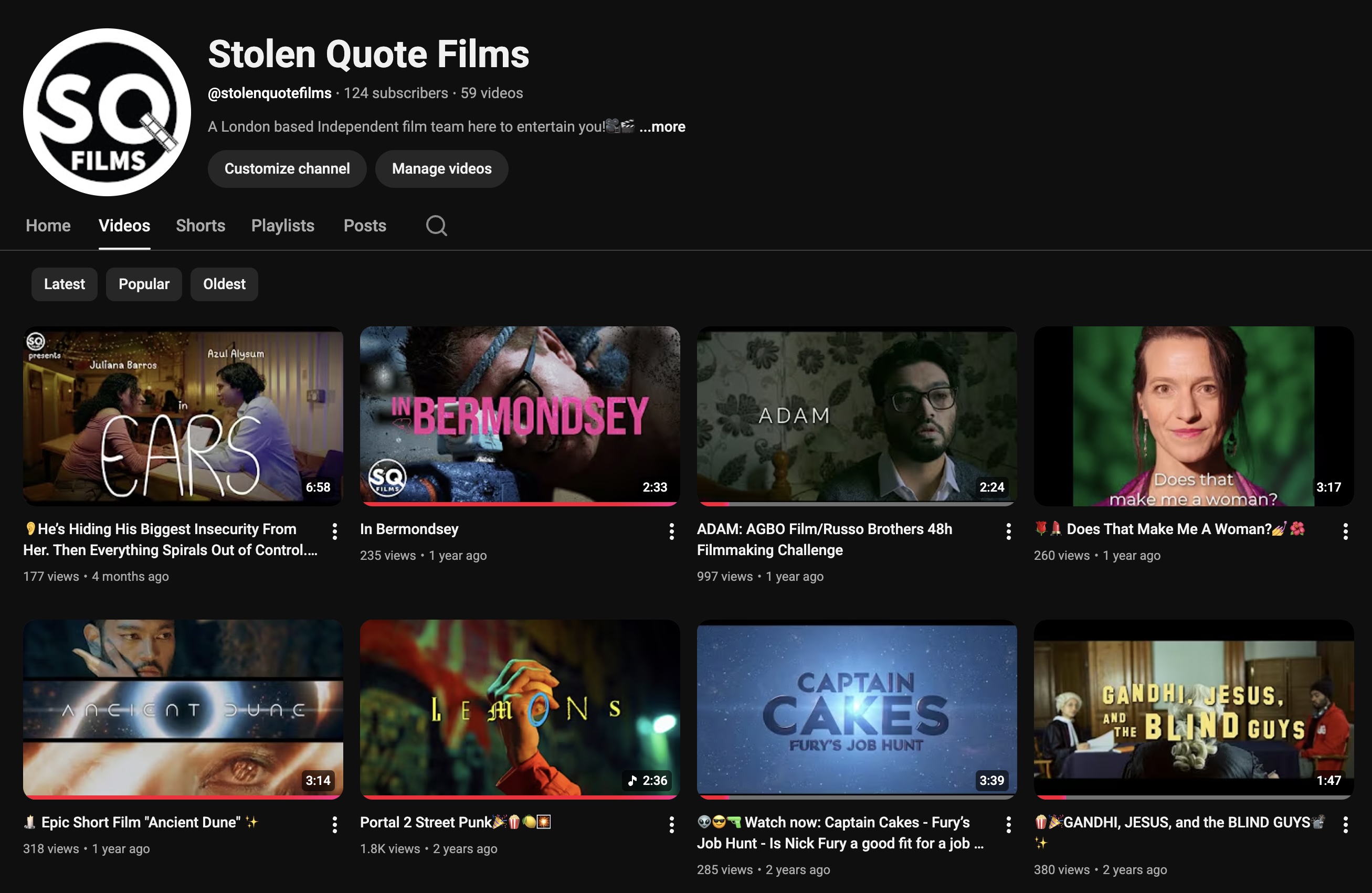 Stolen Quote Films Preview